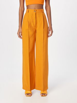 Широки панталони тип „марлен“ Nümph оранжево