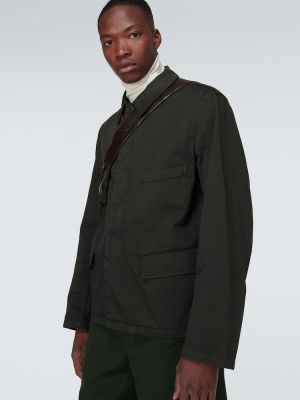 Pamučna jakna Lemaire zelena