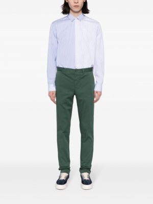 Slim fit rovné kalhoty Lacoste zelené