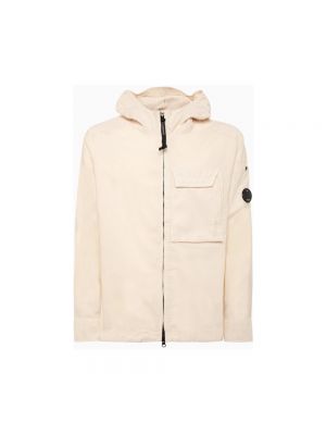 Camisa de algodón con capucha C.p. Company beige