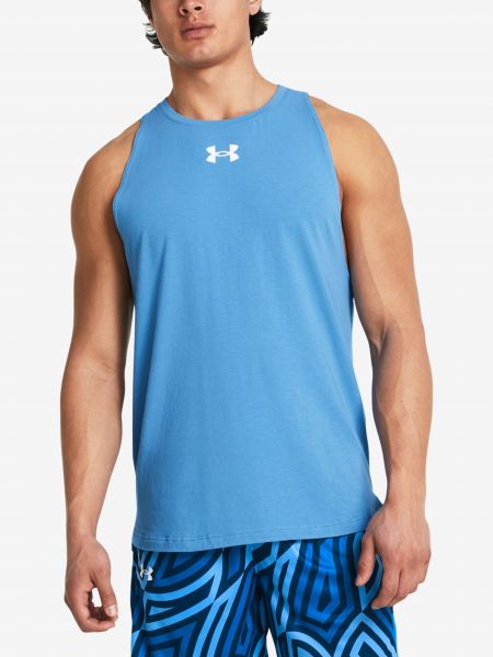 Bavlnené športové tričko Under Armour modrá