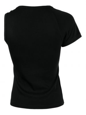 T-krekls ar drapējumu Juun.j melns