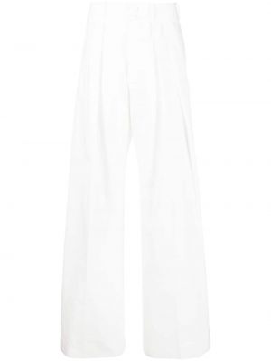 Pantalon plissé Plan C blanc