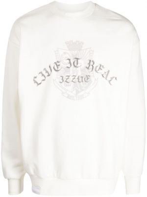 Пуловер с кръгло деколте Izzue бяло