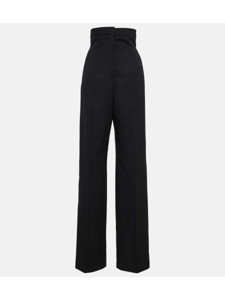 Pantalones acampanados de lana bootcut Alexander Mcqueen negro