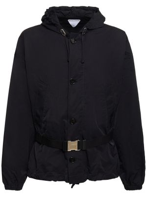 Mantel mit kapuze Bottega Veneta schwarz