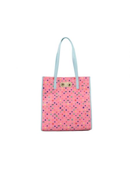 Shopper handtasche mit taschen Chiara Ferragni Collection pink