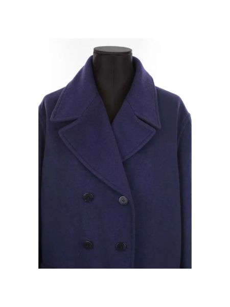 Abrigo de lana Celine Vintage violeta