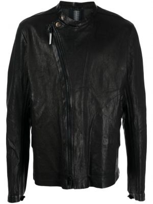 Kožená bunda na zip Isaac Sellam Experience černá