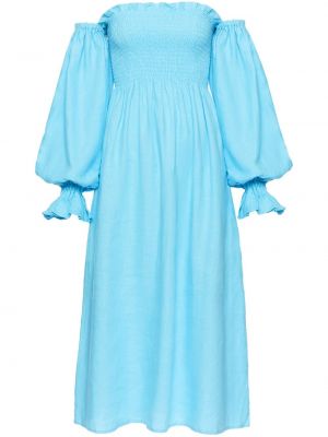Midi šaty Sleeper modré