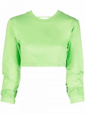 Bavlněné tričko Jacquemus zelené
