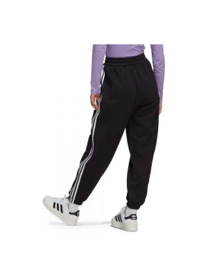 Pantalones de chándal de algodón con bolsillos Adidas negro