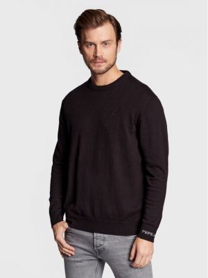 Пуловер Pepe Jeans черно