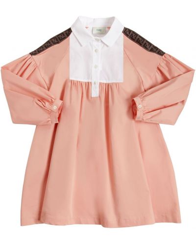 Хлопковое рубашка платье Fendi