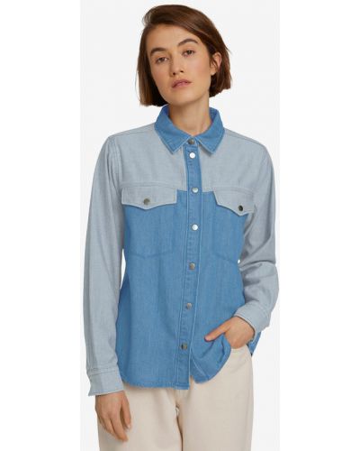 Koszula jeansowa Tom Tailor Denim niebieska