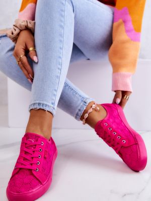 Sneakerși cu stele Big Star Shoes roz
