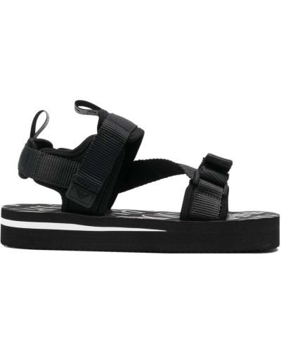 Sandales à imprimé Emporio Armani noir