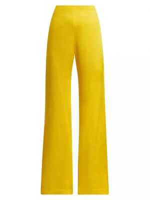 Атласные брюки Silvia Tcherassi желтые