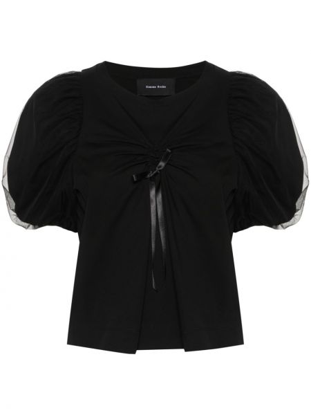 Bavlnené tričko Simone Rocha čierna