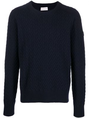 Пуловер Moncler синьо