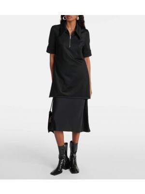 Mini vestido con cremallera Jil Sander negro