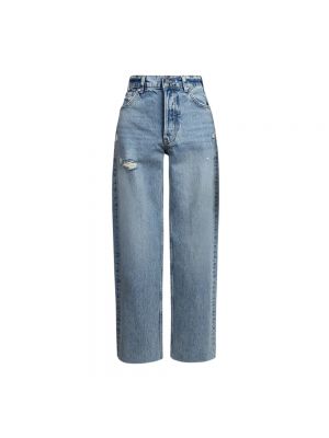 Zerrissene bootcut jeans Anine Bing blau