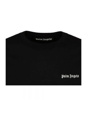 Camiseta con bordado Palm Angels negro