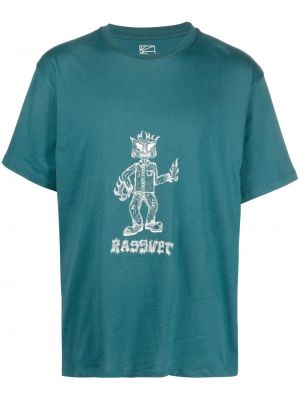 T-shirt aus baumwoll mit print Paccbet grün