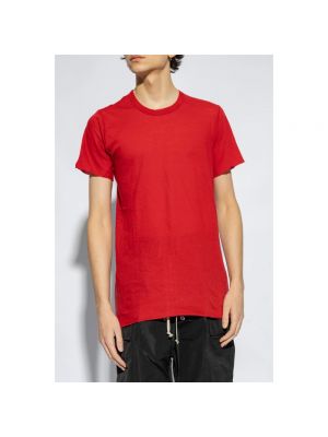 Camisa de algodón Rick Owens rojo