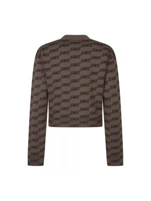 Sweter Balenciaga brązowy