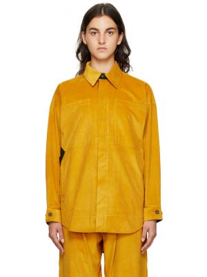 Желтая рубашка с накладными карманами Bernhard Willhelm