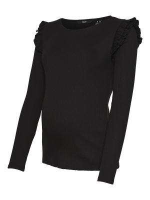 Tričko s dlhými rukávmi Vero Moda Maternity čierna