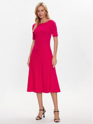Priliehavé šaty Lauren Ralph Lauren - ružová