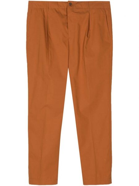 Plisované nohavice Maison Kitsuné hnedá