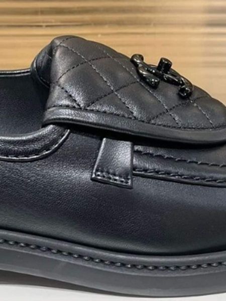 Pantofi loafer din piele Chanel Pre-owned negru