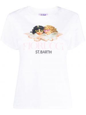 Bavlnené tričko Mc2 Saint Barth biela
