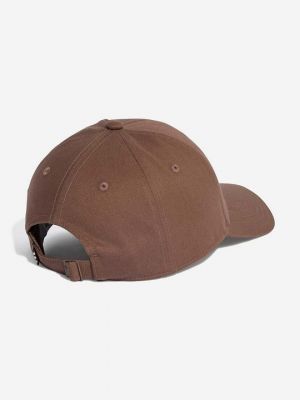 Хлопковая кепка Adidas Originals коричневая