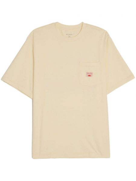 Bavlněné tričko s potiskem Malbon Golf bílé