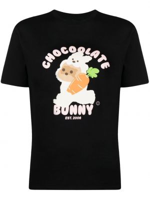 T-shirt con stampa Chocoolate nero