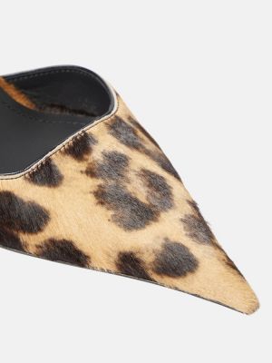 Pantofi cu toc cu pană cu imagine cu model leopard Ferragamo