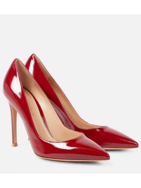 Lack läder pumps Gianvito Rossi röd