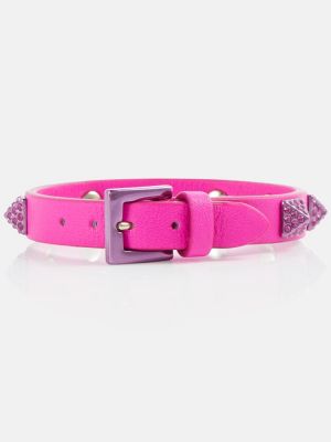 Leder armband Valentino Garavani pink
