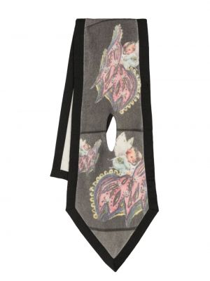 Schal mit print mit paisleymuster Kiko Kostadinov schwarz