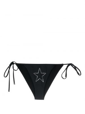 Bikini con cristalli con motivo a stelle Stella Mccartney nero