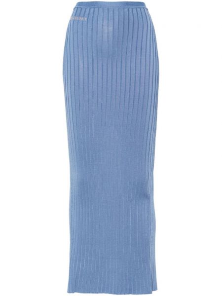 Žakárová dlhá sukňa Marni modrá
