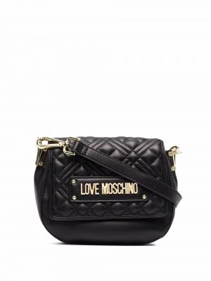 Vattert veske Love Moschino svart