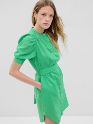 Košilové šaty Gap zelené