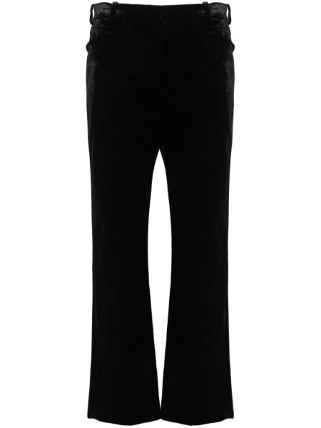 Sametové kalhoty Tom Ford černé