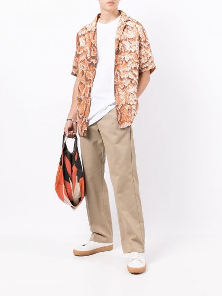 Pantalones chinos con bolsillos Soulland marrón