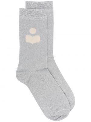 Ponožky Isabel Marant strieborná